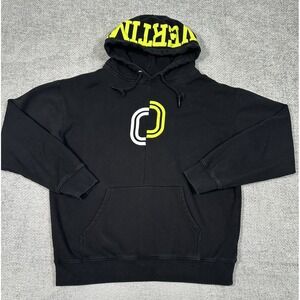 Overtime Hoodie Mens‎ Large Black Split O Sweatshirt Athleisure